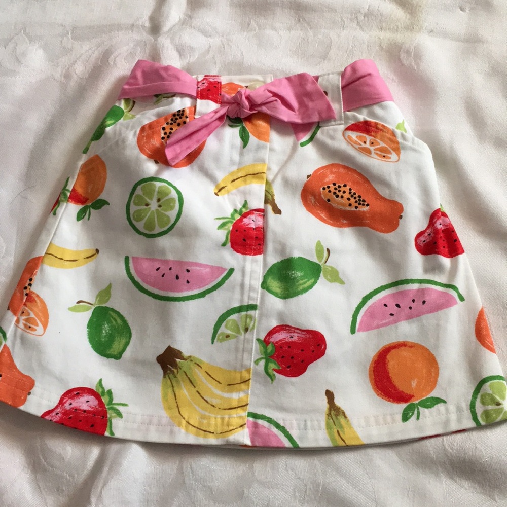 Vintage Gymboree Tutti Fruity print skort Sz 4